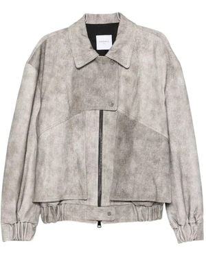 Cassell Collared Zip Jacket - Gray