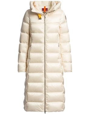 Parajumpers Leah Hooded Quilted Coat - Natural