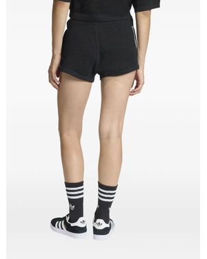 adidas Knitted Crochet Shorts - Black