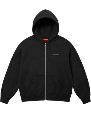 Supreme Crest Zip-Up "Ss 25 - Black
