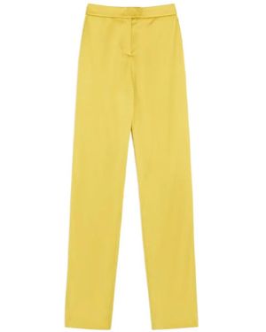 Valentino Garavani Double Duchesse Stretch Trousers - Yellow