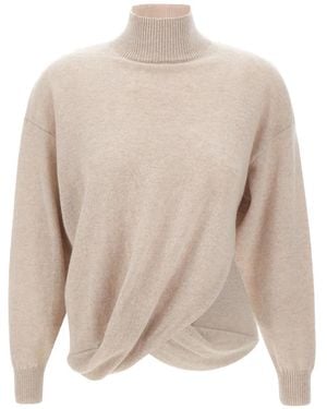 Marella High-Neck Sweater - Natural