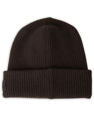Meta Campania Collective Knitted Logo-Patch Beanie - Black
