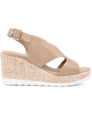 Ron White Dacota Open-Toe Sandals - Natural