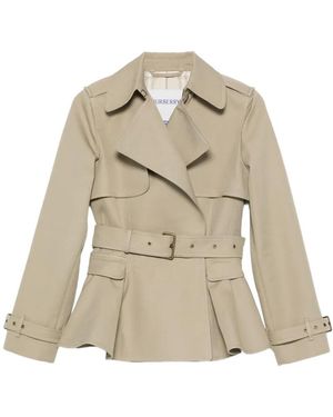 Burberry Chaqueta Ajustada Con Dobladillo Peplum - Neutro