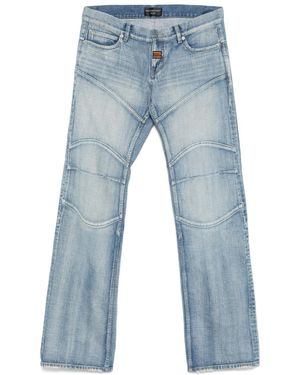 Balenciaga Jeans Con Dettaglio Cuciture - Blu