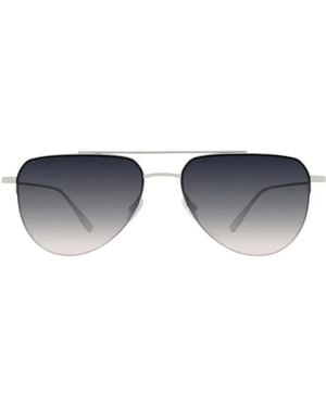 Barton Perreira Mcnair Pilot-Frame Sunglasses - Blue
