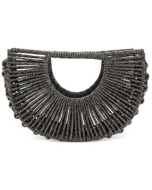 HIBOURAMA Demetra Crystal-Embellished Clutch Bag - Black