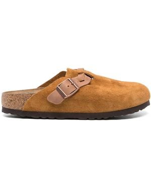 Birkenstock Clogs Boston Intrecciati - Marrone