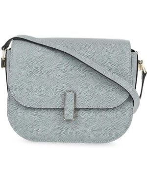 Valextra Leather Shoulder Bag - Grey