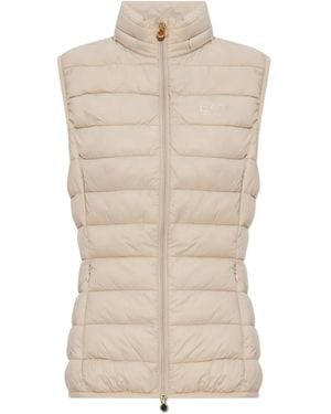 EA7 Gefütterte Kapuzenweste - Schwarz