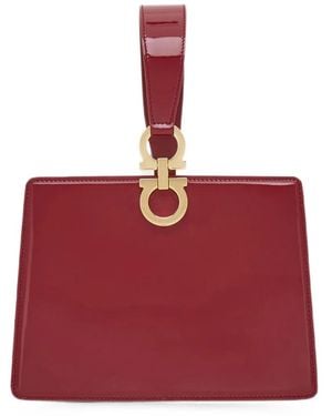 Ferragamo Leather Mini Bag - Red