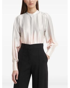 Bruuns Bazaar Camicia Con Maniche A Palloncino - Bianco