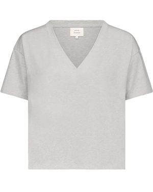 Loulou de Saison V-Neck Short-Sleeved T-Shirt - White