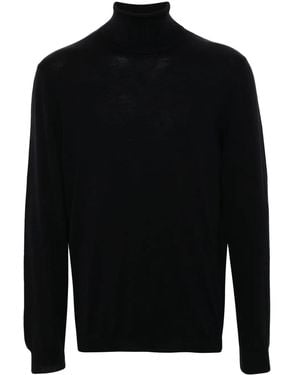 Zanone Fine-Knit Jumper - Black