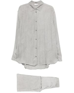 ANDAMANE Robe À Lien De Resserrage - White