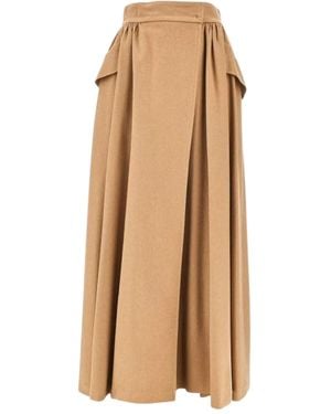 Max Mara Eufemia pleated skirt - Neutro