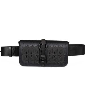 Junya Watanabe X Innerraum Ostrich-Effect Belt Bag - Black