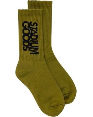 Stadium Goods Logo "Army" Crew Socks - Green