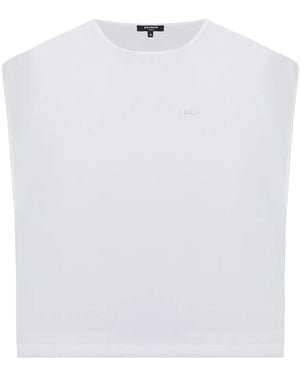 Balmain Transparent Beach Cover-Up - White