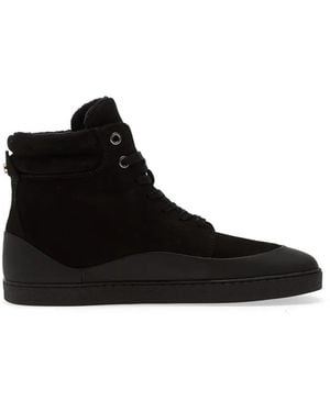 Groundies Torino High-Top Lace-Up Trainers - Black