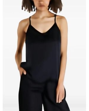 Urban Classics Top Con Acabado Satinado - Negro