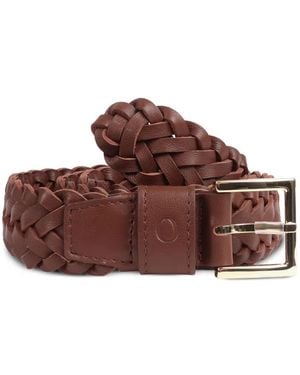 Orciani Braided Belt - Brown