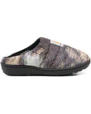 Carhartt X Subu Patterned Slippers - Gray