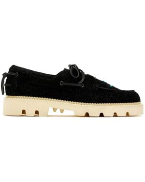 Collegium Beaded Lace-Up Sneakers - Black