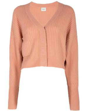 LeKasha Gerippter Monaco Cardigan - Pink