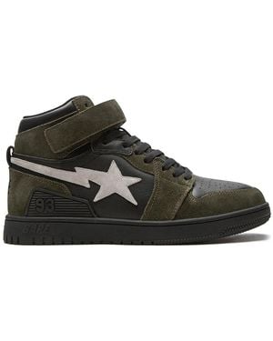 A Bathing Ape Block Sta Hi "Dark" Sneakers - Black