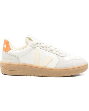 Veja Lace-Up Trainers - White