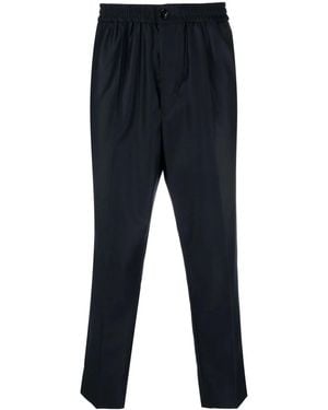 Ami Paris Cropped Tailored Pants - Blue