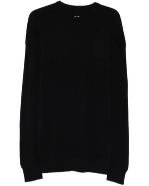 Rick Owens Jumbo Ls Trui Met Ronde Hals - Zwart