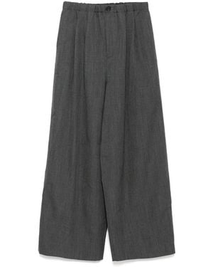 Enfold Relax Broek Met Wijde Pijpen - Grijs