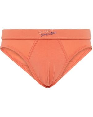 DSquared² Summer Lovers Logo-Detail Briefs - Orange