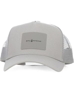 Sail Racing Wind Baseballkappe Mit Logo-Patch - Grau