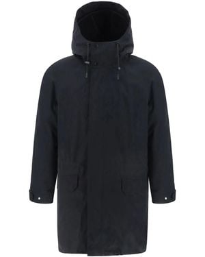 Yves Salomon Hooded Parka - Blue