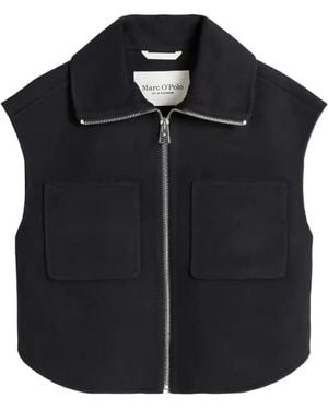 Marc O' Polo Zip Pockets Outdoor Vest - Black