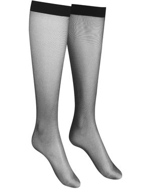 Maison Close Pure Tentation Knee-High Socks - Gray