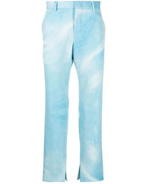 Msftsrep Pantaloni Con Fantasia Tie-Dye - Blu
