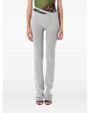 OTTOLINGER Ada Cut-out Pinstripe leggings - グレー