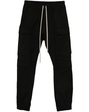 Rick Owens Drawstring Cargo Trousers - Black