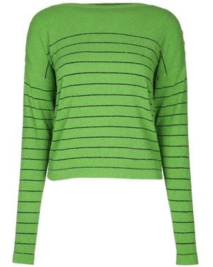 Elisabetta Franchi Striped Knitwear Jumper - Green