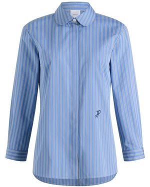 Tシャツ・カットソー PATOU Embroidered poplin Violin shirt (BL0410190 5066) Patou Embroidered Poplin Violin Shirt 100% Cotton – LOZURI®