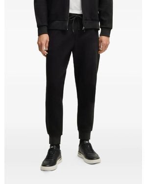 BOSS Logo-Engraved Track Pants - Black