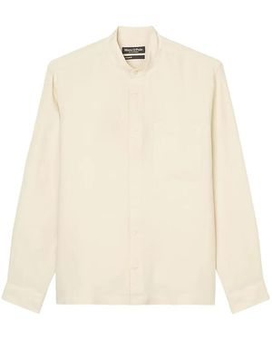 Marc O' Polo Band-Collar Button-Up Shirt - Natural