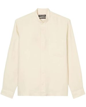 Marc O' Polo Band-Collar Button-Up Shirt - Natural