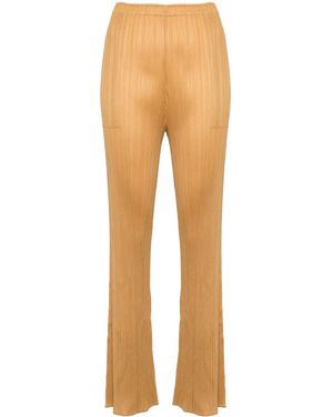 Pleats Please Issey Miyake May Trousers - Natural