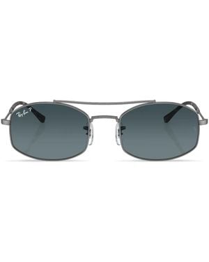 Ray-Ban Occhiali Da Sole Ovali - Blu